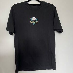 Nike Black Short-Sleeve Tee with Golf Logo